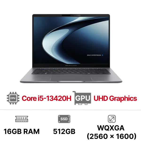 Laptop ASUS ExpertBook P3405CVA-NZ0027W (Core i5-13420H|16GB|512GB|14 inch WQXGA |UHD|Win 11)