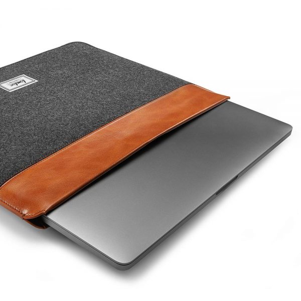 Túi chống sốc MacBook 16 inch Tomtoc Felt & Pu Leather-H16E01Y-2