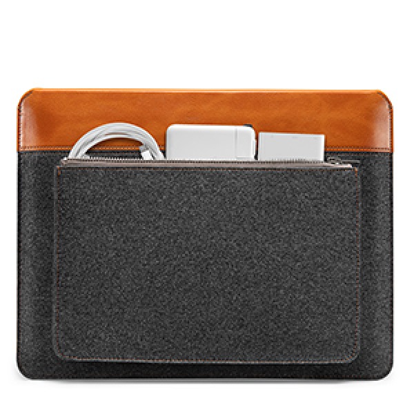 Túi chống sốc MacBook 16 inch Tomtoc Felt & Pu Leather-H16E01Y-6
