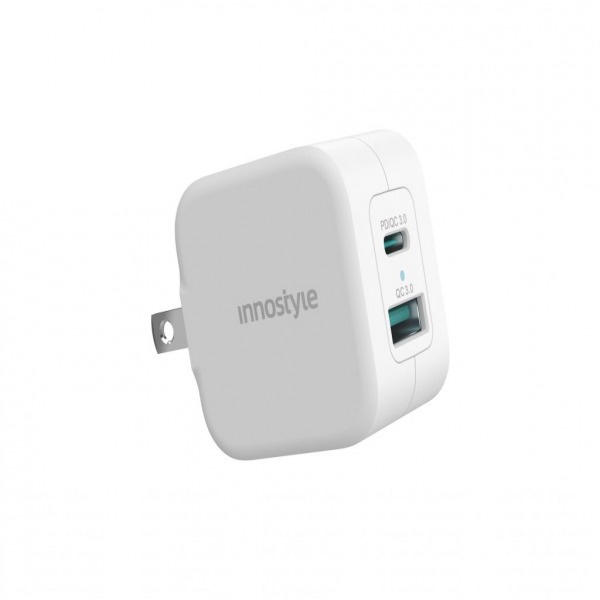 Cốc sạc 2 cổng Innostyle 20W PD QC Minigo Pro III-IC202PDWHI-3