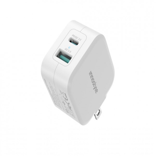 Cốc sạc 2 cổng Innostyle 20W PD QC Minigo Pro III-IC202PDWHI-4