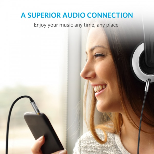 Cáp âm thanh Anker 3.5mm Sound Line 2.4m A8220BK-A8220BK-6