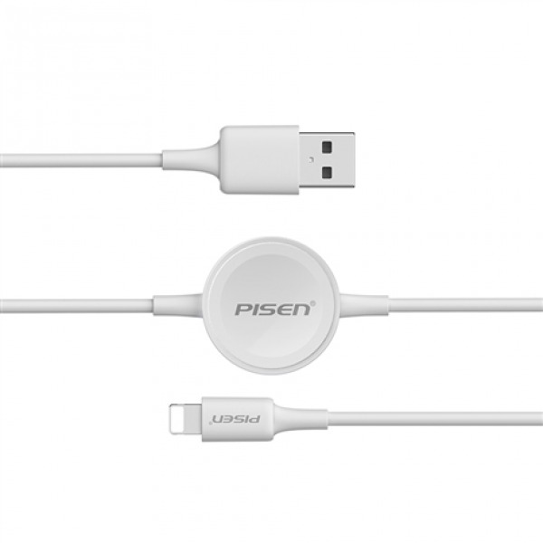 Cáp sạc Pisen iWatch 2 trong 1 Lightning-ALWC011500-4