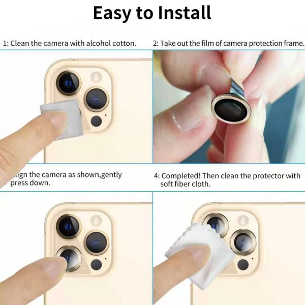 Dán bảo vệ camera iPhone 12 Pro chính hãng Mipow Glass Alumium-BJ301GD-4