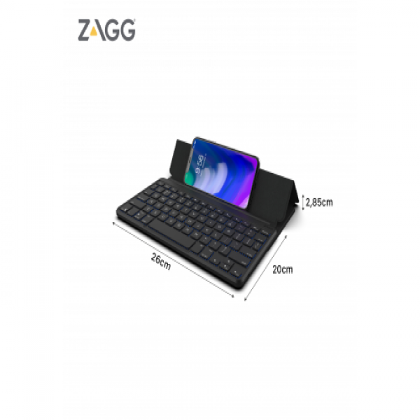 Bàn phím ZAGG 7 màu Backlit Keyboard Fabric Stand Flex-103202282-2