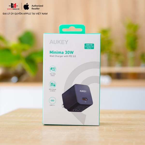 Cốc sạc nhanh Aukey 30W PD PAY30-PA-Y30S-BLK-2