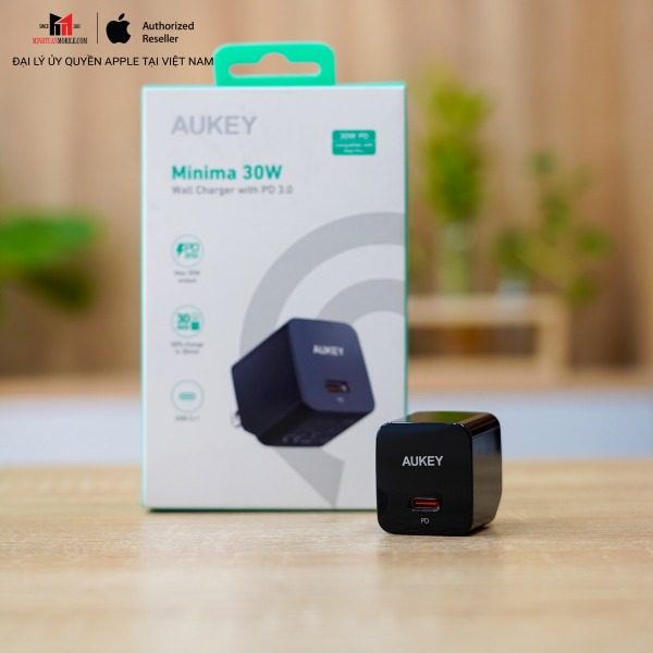 Cốc sạc nhanh Aukey 30W PD PAY30-PA-Y30S-BLK-3