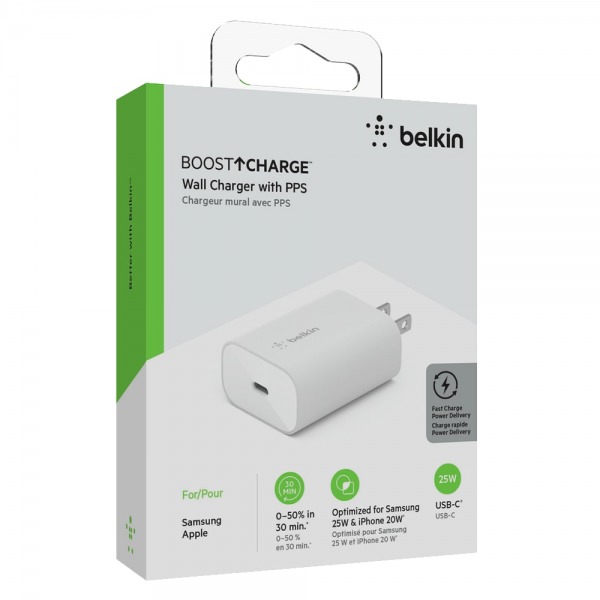 Cốc sạc nhanh Belkin 25W Type-C PD Wall Charger-WCA004DQWH-6