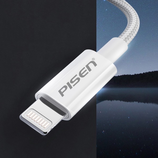 Cáp USB-A to Lightning Pisen 1m AL011000-AL011000-2