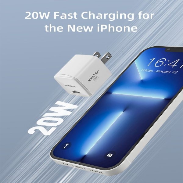 Cốc sạc nhanh Innostyle 20W Type-C Ultra Minicube-IMC20PDWHI-9