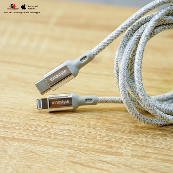 Cáp Type C to Lightning Innostyle Powerflex MFi 1.5M 20 30 60W-ICL150ALBLU-5