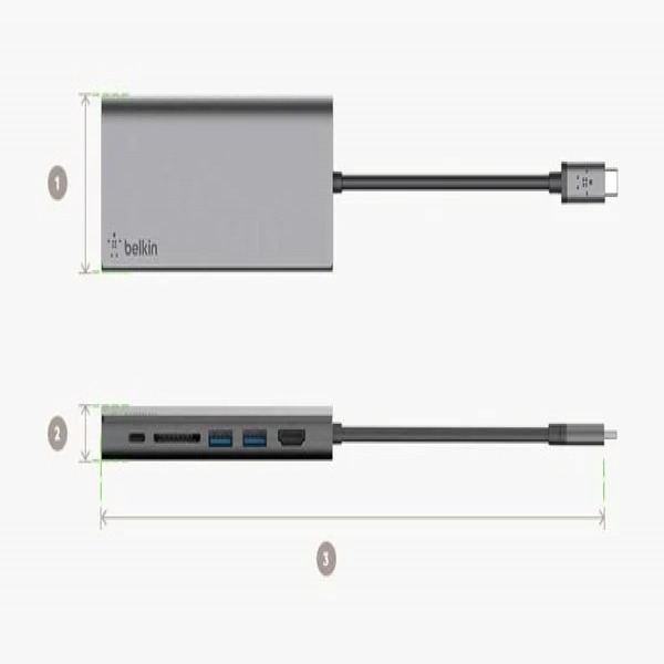 Hub chuyển đổi Belkin 6 in 1 Type-C Multimedia F4U092BTSGY-F4U092BTSGY-2