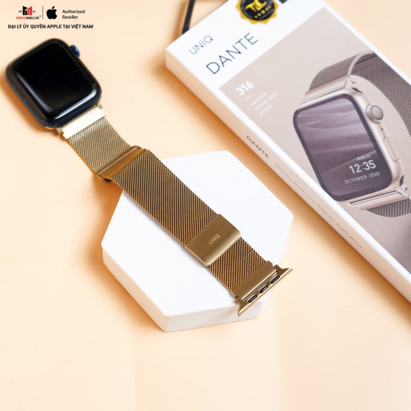 Dây đeo Apple Watch 42 44mm UNIQ Dante Milan 2021-44DANGLD-3