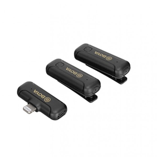 Micro không dây Boya kết nối qua cổng Lightning-WM3T2-D2-3