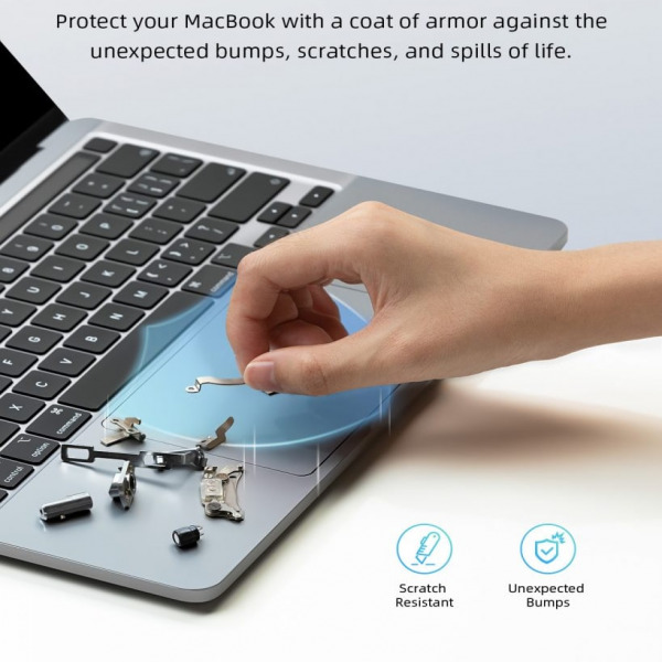 Bộ dán MacBook Air 13 inch M2 M3 M4 Innostyle 6 in 1 3M Diamond Guard Skin Set-ISCS2681GY-8