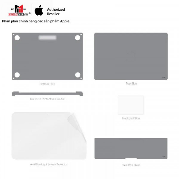 Bộ dán chống ánh sáng xanh MacBook Air 13 inch M2 M3 M4 JCPAL Macguard All In One Set-JCP2506-6