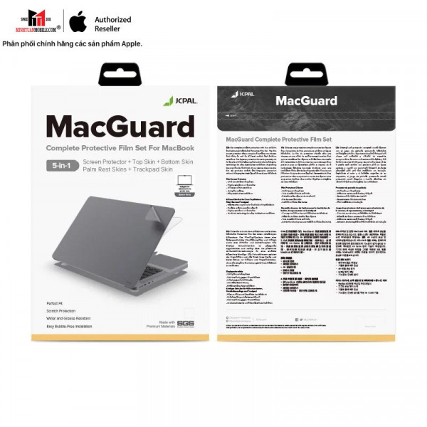 Bộ dán MacBook Pro 16 inch M1 M2 M3 M4 JCPAL 5 in 1-JCP2432-6
