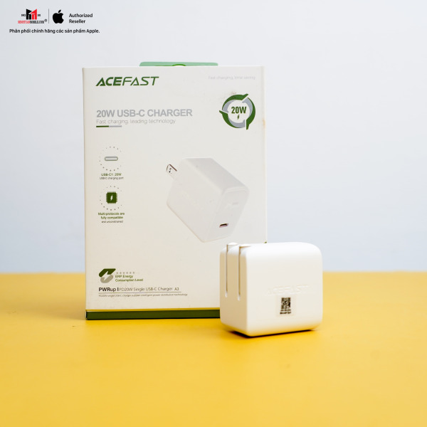 Cốc sạc nhanh ACEFAST 20W Type-C PD3.0 A320W (chân gập)-A320WW-9