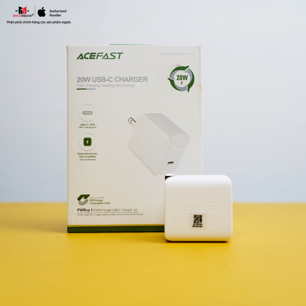 Cốc sạc nhanh ACEFAST 20W Type-C PD3.0 A320W (chân gập)-A320WW-13