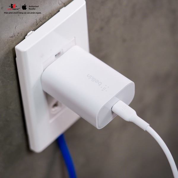 Cáp Type-C to Lightning Belkin 30W vỏ nhựa 1M-CAA003BT1MBK-10