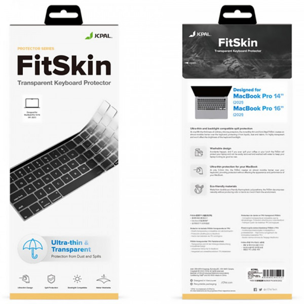 Phủ phím MacBook Air M2 M3 Pro M1 14 16 inch JCPAL Fitskin TPU-JCP2442-4