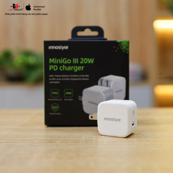 Cốc sạc nhanh Innostyle 20W Type-C Minigo III-IC20PDWHI-8