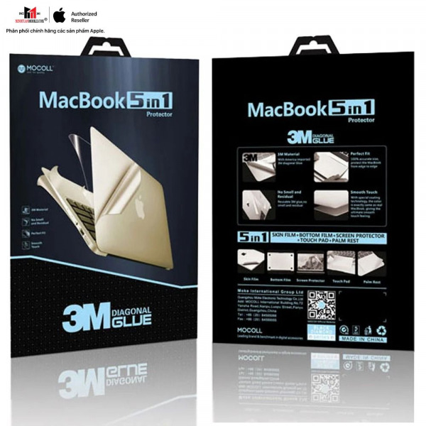Bộ dán MacBook Air 13 inch M1 MOCOLL 5 in 1 Full-MOC8370-7