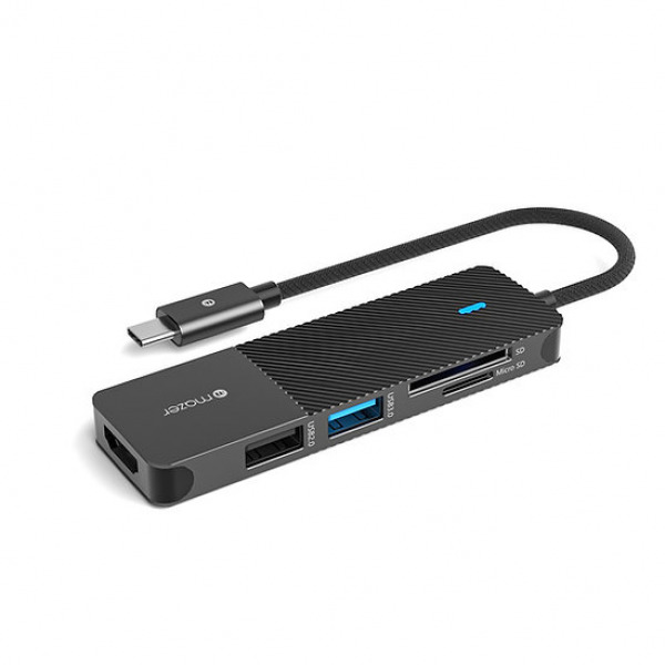 Hub chuyển đổi Mazer 5 in 1 Type-C Infinite.Multimedia Pro MULTI7001C-MUC2MULTI7001CBK-2