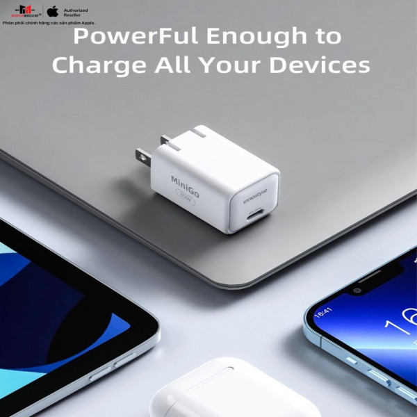 Cốc sạc nhanh Innostyle 30W Minigo GaN II PD PPS IC30G-IC30GWHT-13