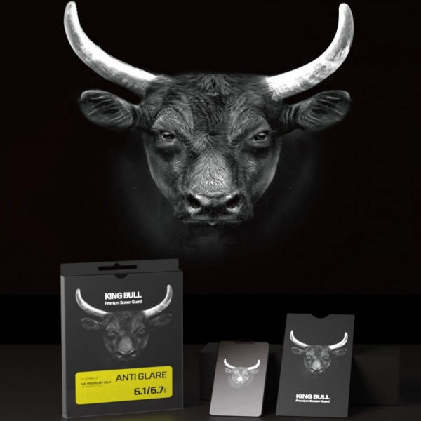 Cường lực chống vân tay iPhone 14 13 13 Pro Mipow Kingbull Premium Silk HD (2.7D)-BJ409-8