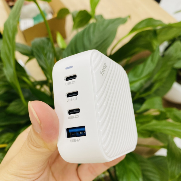 Cốc sạc nhanh Mazer 100W Infinite Boost SuperMINI GaN Wall Charger-MGAN100WWH-10