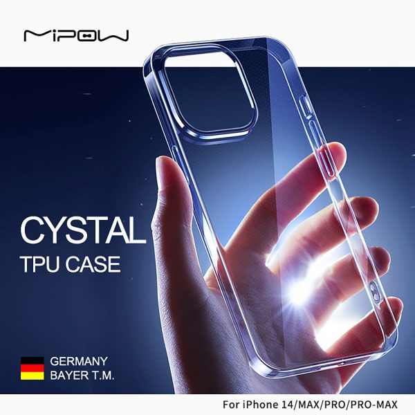 Ốp lưng iPhone 14 Plus Mipow Soft TPU Crystal Clear-ST14BCR-3