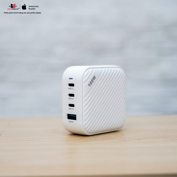 Cốc sạc nhanh Mazer 100W Infinite Boost SuperMINI GaN Wall Charger-MGAN100WWH-15