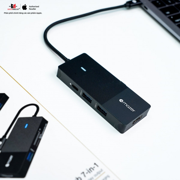 Hub chuyển đổi Mazer 7 in 1 Type-C Infinite.Multimedia Pro MULTI7002-MUC2MULTI7002BK-8