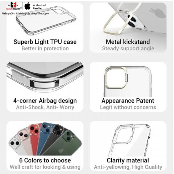Ốp lưng iPhone 14 Jinya Proclear-JA6360-2