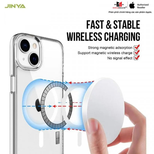 Ốp lưng Magsafe iPhone 14 Plus Jinya Crystal-JA6430-3