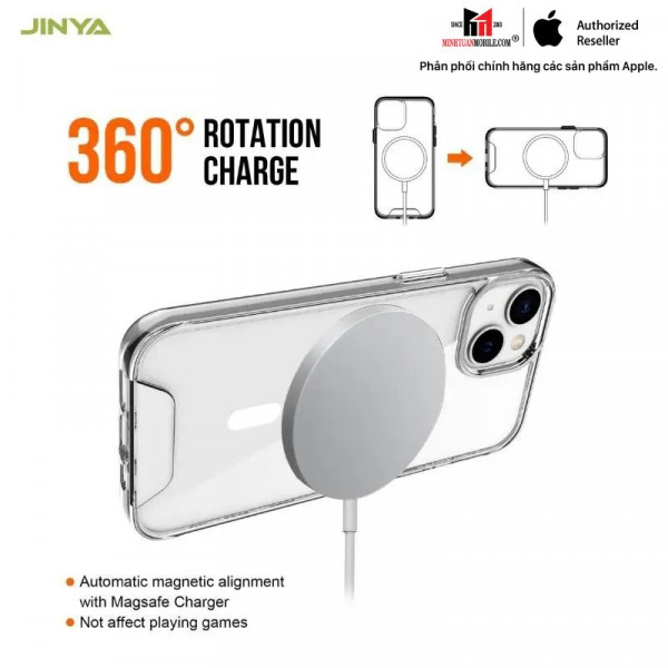 Ốp lưng Magsafe iPhone 14 Plus Jinya Crystal-JA6430-4