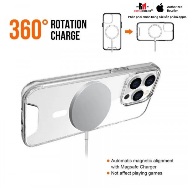 Ốp lưng Magsafe iPhone 14 Pro Jinya Crystal-JA6429-3