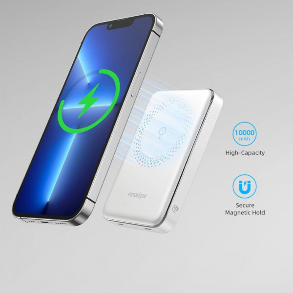Pin sạc dự phòng Innostyle 10.000 mAh 20W PowerMag Slim-IM20PDLV-13