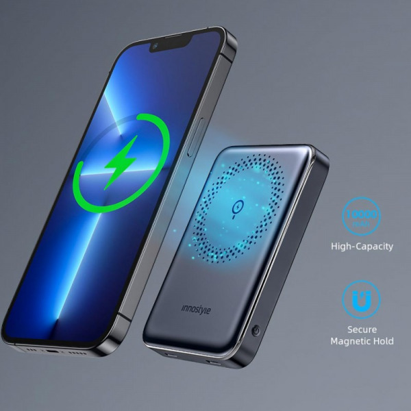 Pin sạc dự phòng Innostyle 10.000 mAh 20W PowerMag Slim-IM20PDLV-18