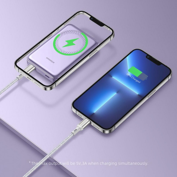 Pin sạc dự phòng Innostyle 10.000 mAh 20W PowerMag Slim-IM20PDLV-25