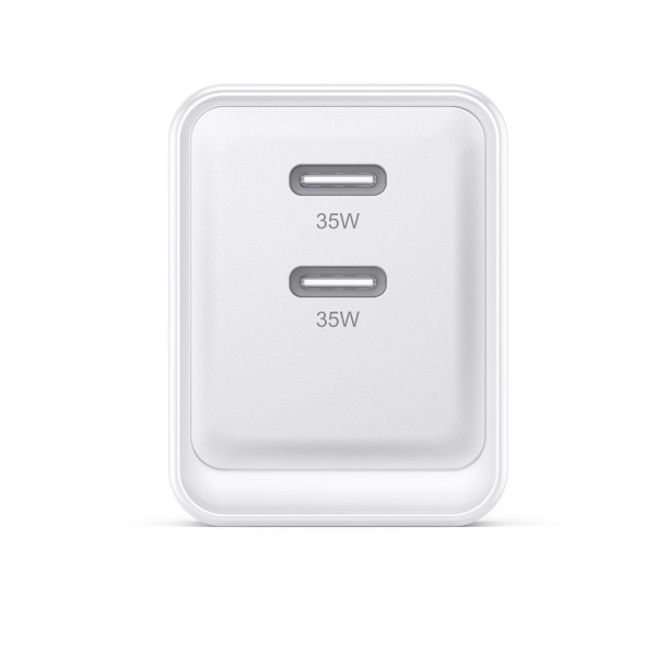 Cốc sạc nhanh HyperJuice GAN II Dual Type-C PD 35W PPS 33W-IC35CCWHT-6