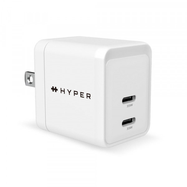 Cốc sạc nhanh HyperJuice GAN II Dual Type-C PD 35W PPS 33W-IC35CCWHT-8