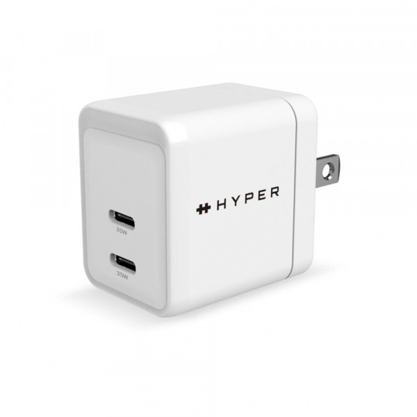 Cốc sạc nhanh HyperJuice GAN II Dual Type-C PD 35W PPS 33W-IC35CCWHT-9