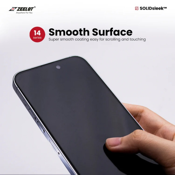 Cường lực chống ánh sáng xanh iPhone 14 Plus 13 Pro Max Zeelot Solidsleek-514978-4