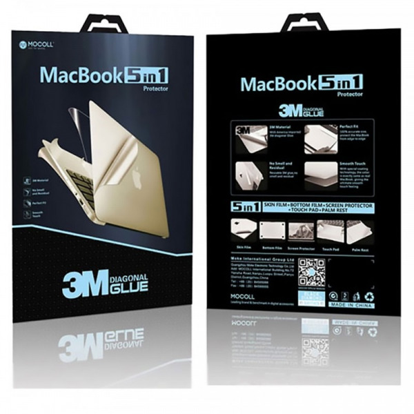 Bộ dán MacBook Pro 14 inch M1 M2 M3 M4 MOCOLL 5 in 1-MOC0314-4