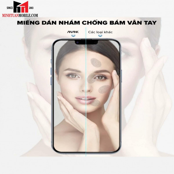 Cường lực chống vân tay iPhone 14 13 13 Pro ANANK (viền đen)-24652463-5