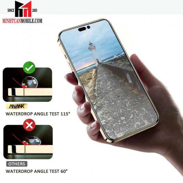Cường lực chống vân tay iPhone 14 Plus 13 Pro Max ANANK (viền đen)-24652470-10