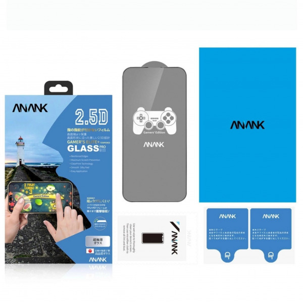 Cường lực chống vân tay iPhone 14 Pro Max ANANK (viền đen)-93900157-3