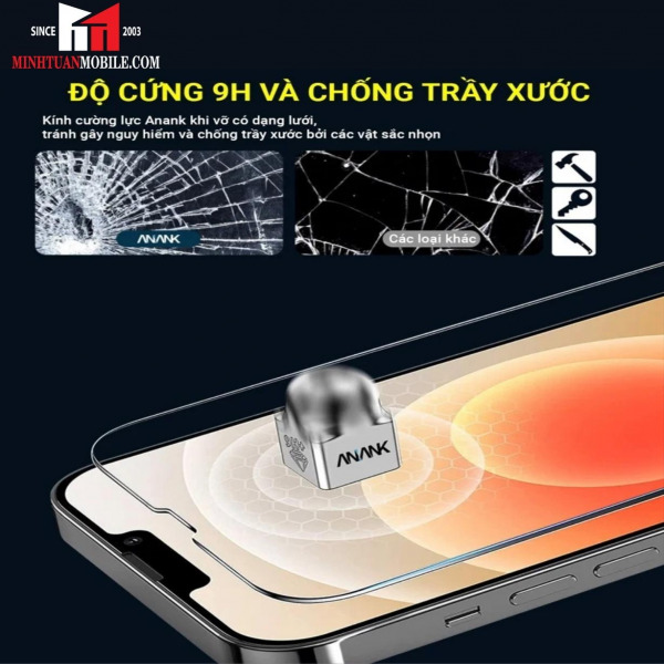 Cường lực iPhone 14 Pro ANANK trong suốt (viền đen)-93900027-5